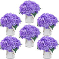 Purple Flower Table Centerpieces, Hydrangeas | Floral Arrangement Artificial by DIYDOFUN