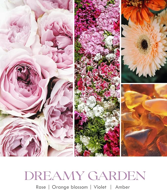AOOVOO Dreamy Garden 2 Pack Odor Eliminating Candle - 18 oz Soy Candles | - Image 5