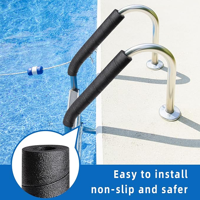Pipe Insulation Foam Tube, 15.7 Inches Black Pool Noodles Foams | Multipurpose - Image 4