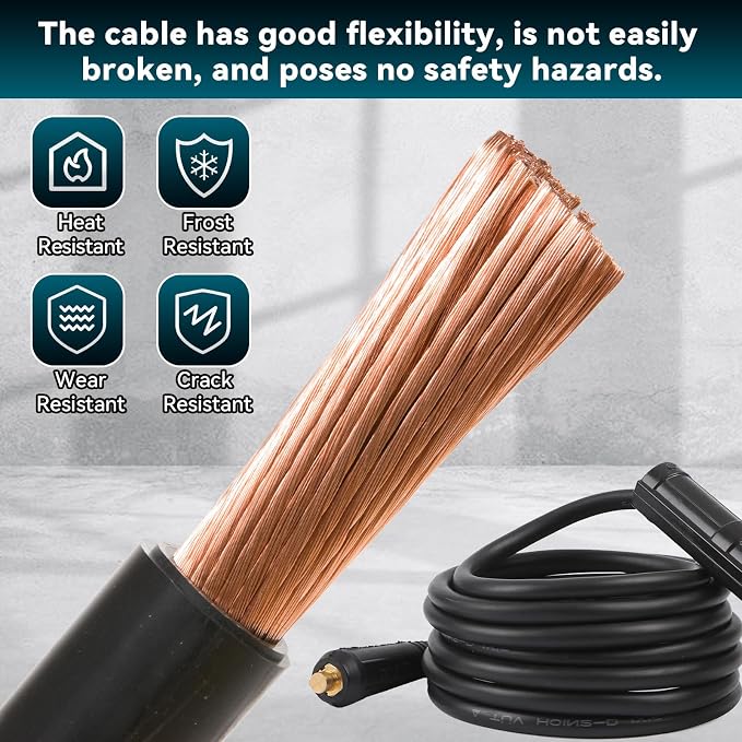200A Welding Ground Clamp Welding Electrode Holder Set, Welding Cable Stick - Image 5
