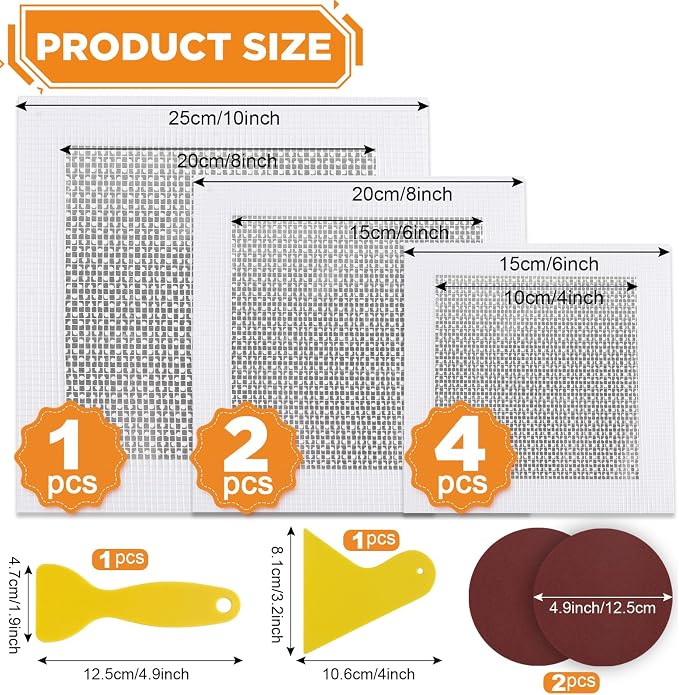 Romeda Drywall Patch Kit 11 Pack, 4/6/8 Inch Wall Patch - Image 2