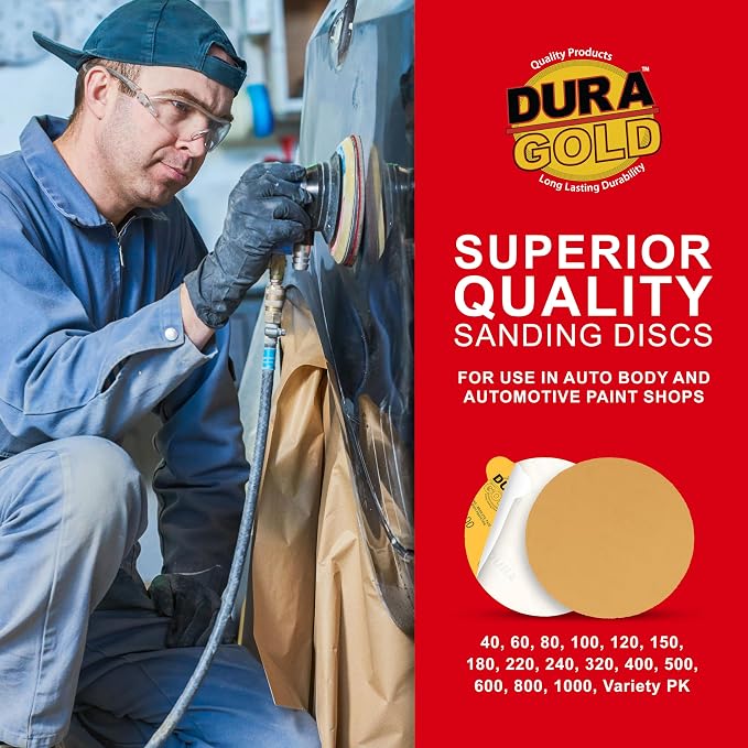 Dura-Gold Premium 6" Gold PSA Sanding Discs - Image 5