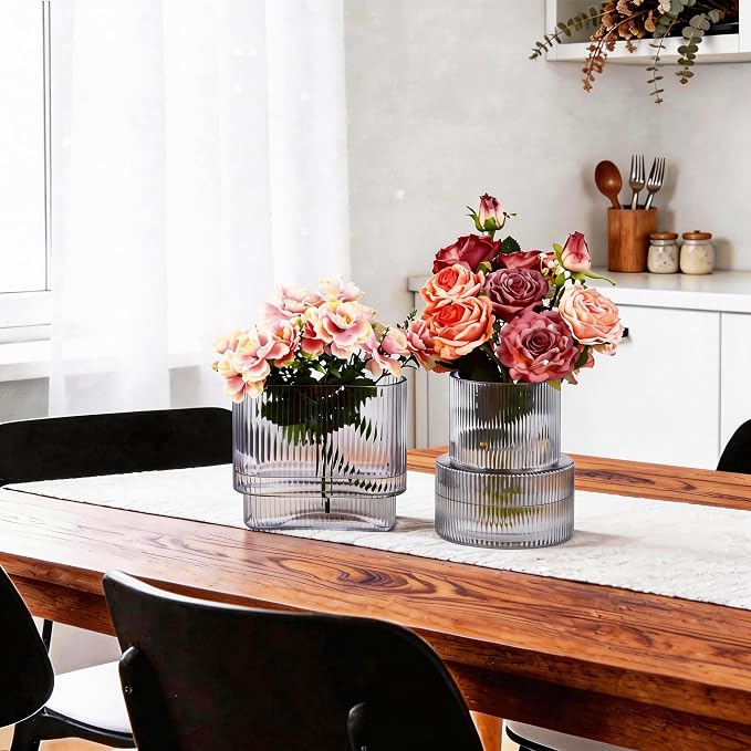Black Glass Vases, Modern Glass Vase - Image 6