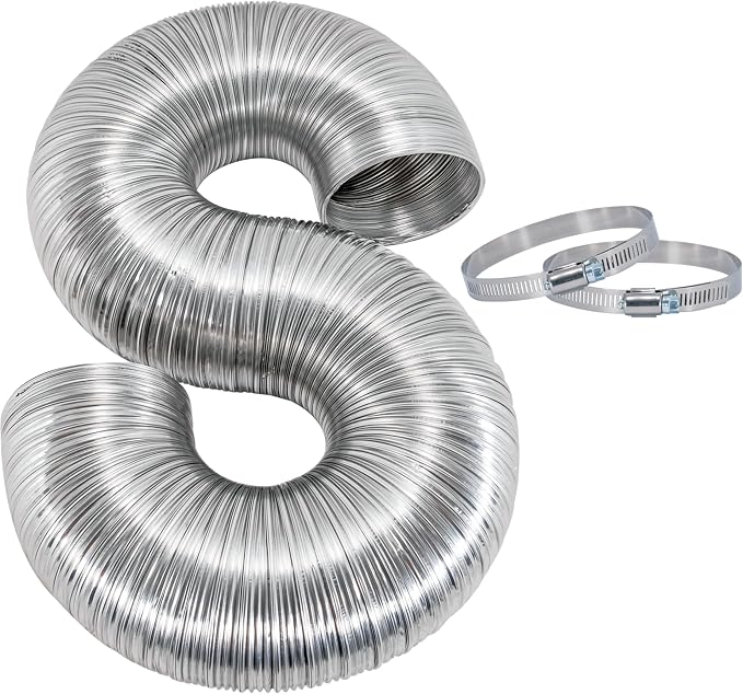 Eastman 8 Foot ArmorFlex Dryer Vent, Flexible Aluminum Duct by Eastman