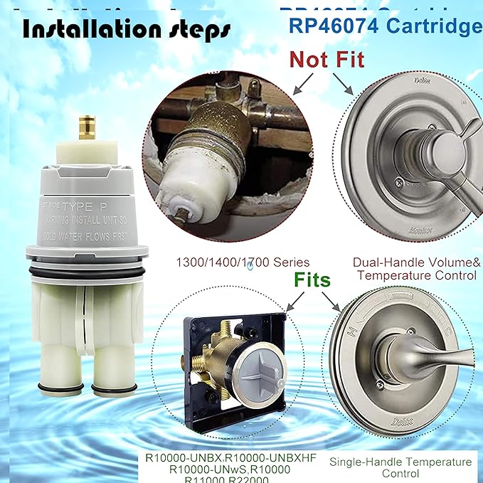 RP46074 Shower Cartridge for Shower and Tub 13/14 Series | Monitor Shower Parts - Image 3