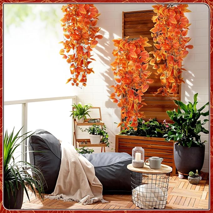 2-Pack Fake Hanging Plants, Faux Hanging Plant Artificial Greenery - Image 7