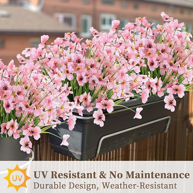 ColoPlay 24 Bundles Peach Artificial Flowers - Image 5