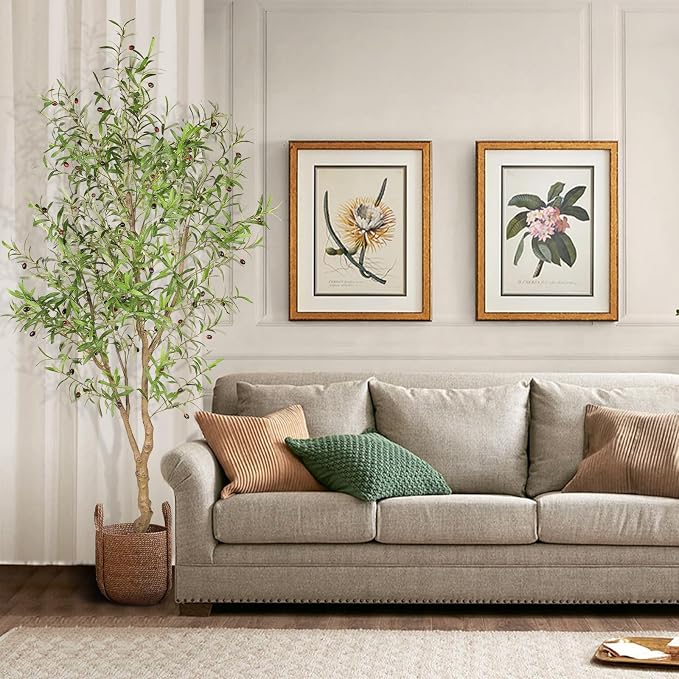 FEELEAD 7ft Faux Olive Tree - Image 4