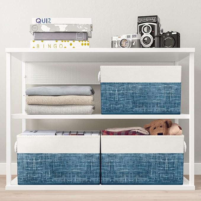 Storage Bins 4-Pack, Foldable Storage Baskets - Image 5