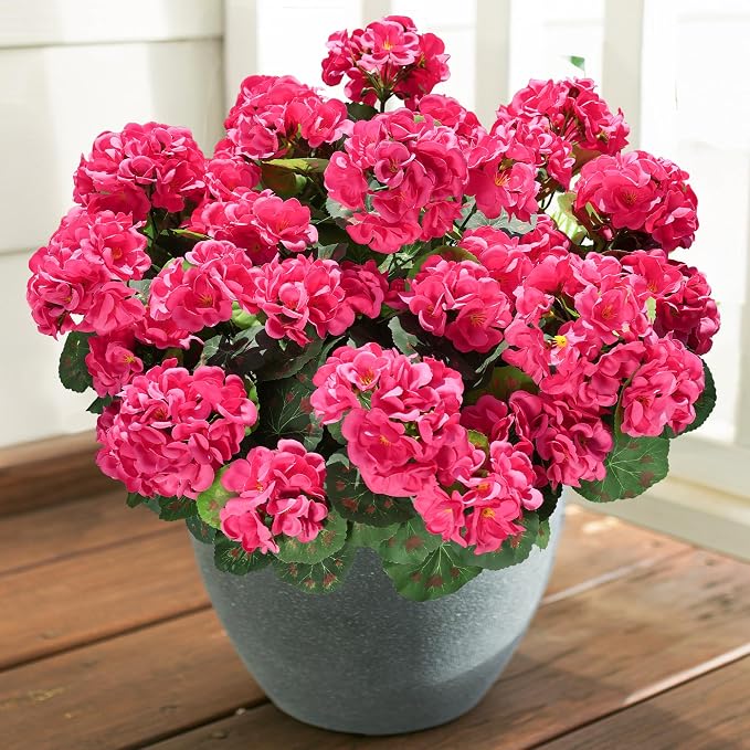Artificial Geranium Fake Flowers - Image 7