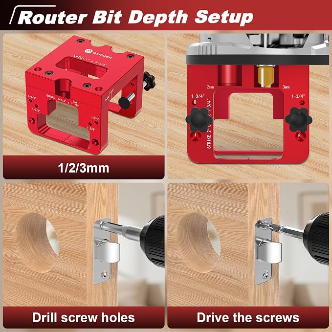 Door Latch and Strike Plate Mortise Tool - Image 6