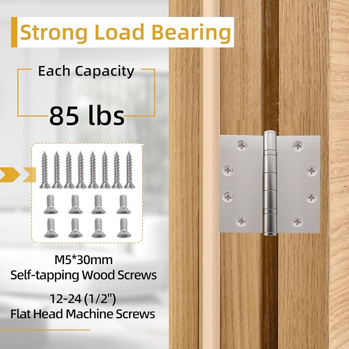 4.5 inch X 4.5 inch Heavy Duty Commercial Door Hinge | - Image 5