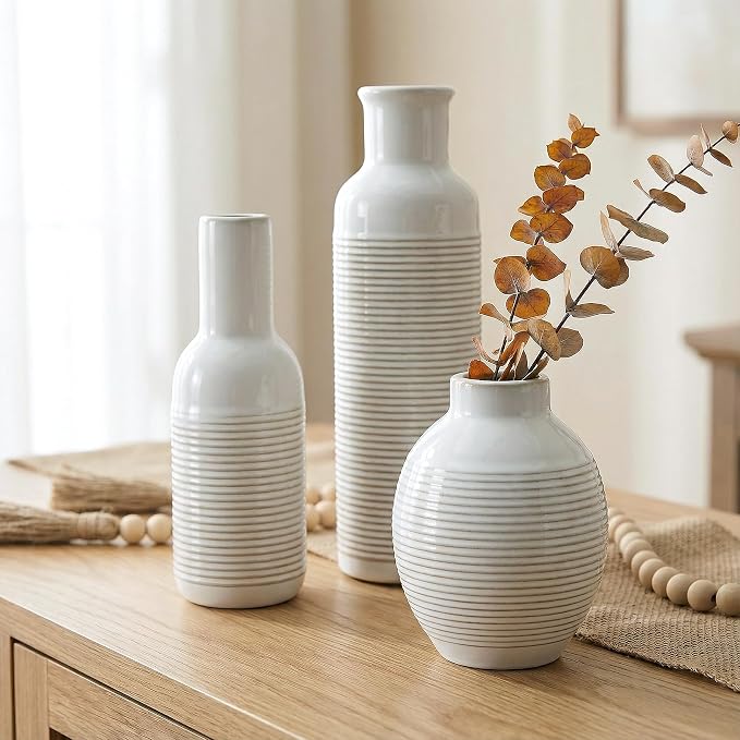 Rustic Farmhouse Vase Set of 3 - Image 4