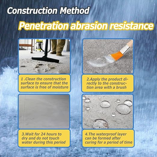 Invisible Waterproof Sealant Clear 70oz, Water-Based Waterproof Coating | - Image 4