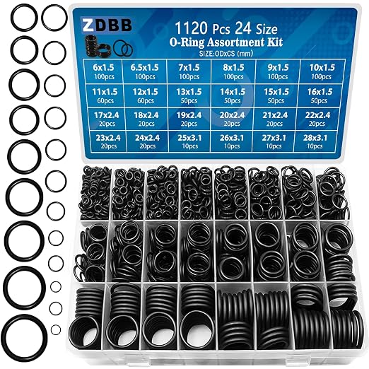 ZDBB 24 Size Rubber O Ring Set by ZDBB