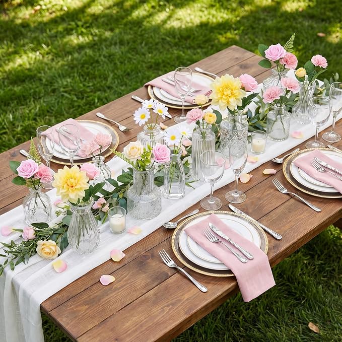 36 Pcs Artificial Flowers Table Centerpiece - Image 4