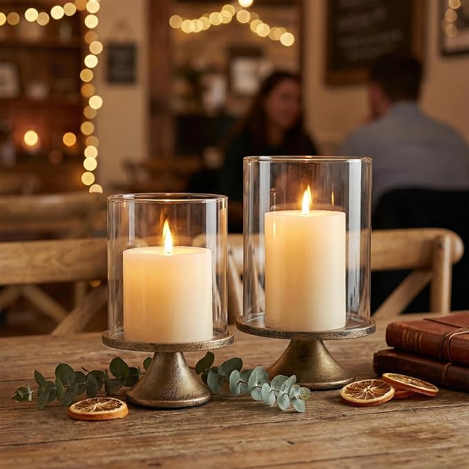 Set of 2 Hurricane Candle Holder Set - Image 5