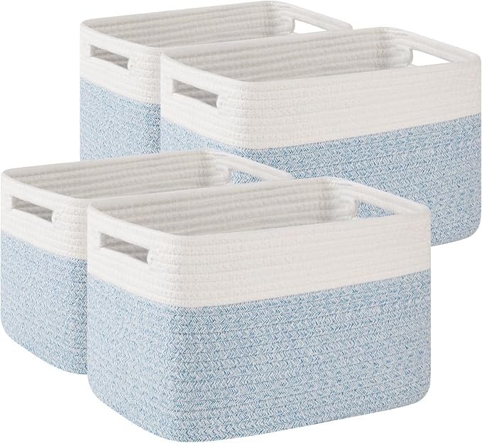 OIAHOMY 4 Pack Storage Basket, Closet Organizer by MasterofSpaceOptimization