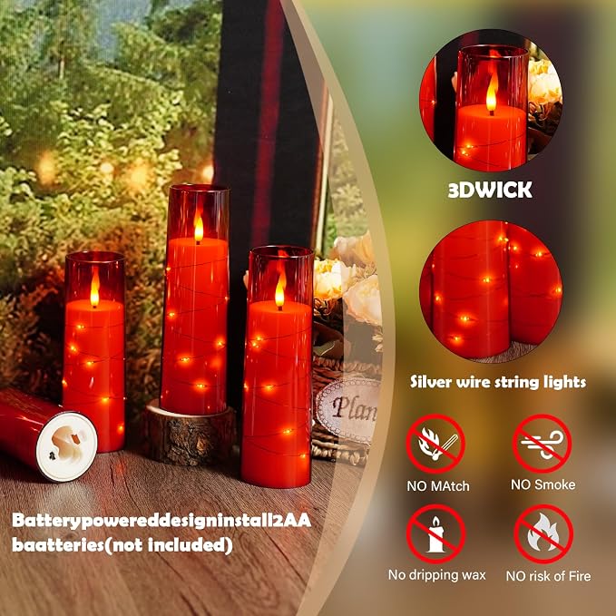 Sasigeiaa Flameless Candles - Image 4
