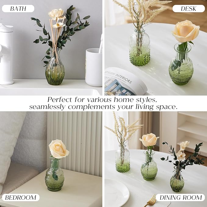 Glass Bud Vase Set of 30 - Image 5