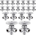 20PC EFIELD PEX-A Expansion Angle Stop Valve, Chrome Plated-VALVE067 by EFIELDPEXTUBING