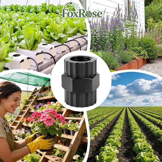 10 Pieces Double Female Pipe Thread Head Pipe Riser, Drip Irrigation 1/2 Inch x - Image 7