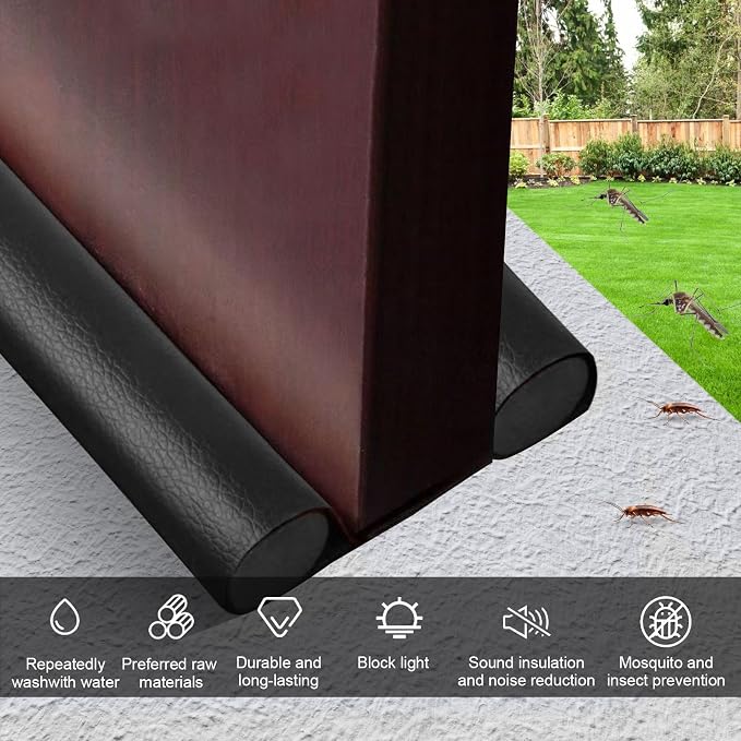 Wanheart Under Door Draft Stopper 38 Inch, Door Sweep - Image 5