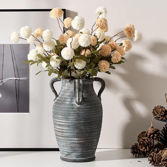 Emotionally Grounded Vase, Vaseking Large Ceramic Rustic Vase - Image 2