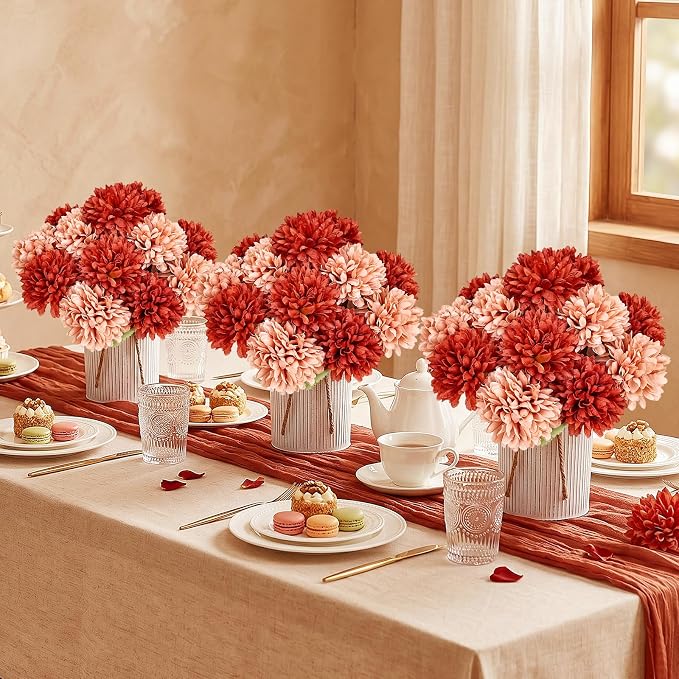 6 Set Pre-Made Flower Table Centerpieces - Image 4