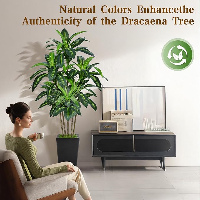 Flydeer 6FT Artificial Dracaena Tree - Image 5