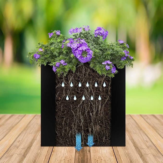 Steel Planter Box 20"x20"x21", Large Square Metal Planter Box | Heavy Duty - Image 7