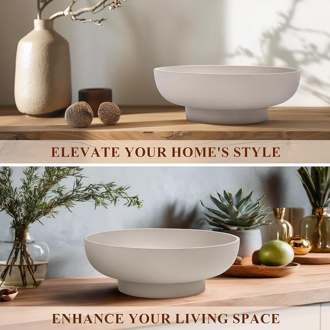 Decorative Resin Bowl, Large Fruit Bowl, coffee tables, and entryways. Use - Image 5