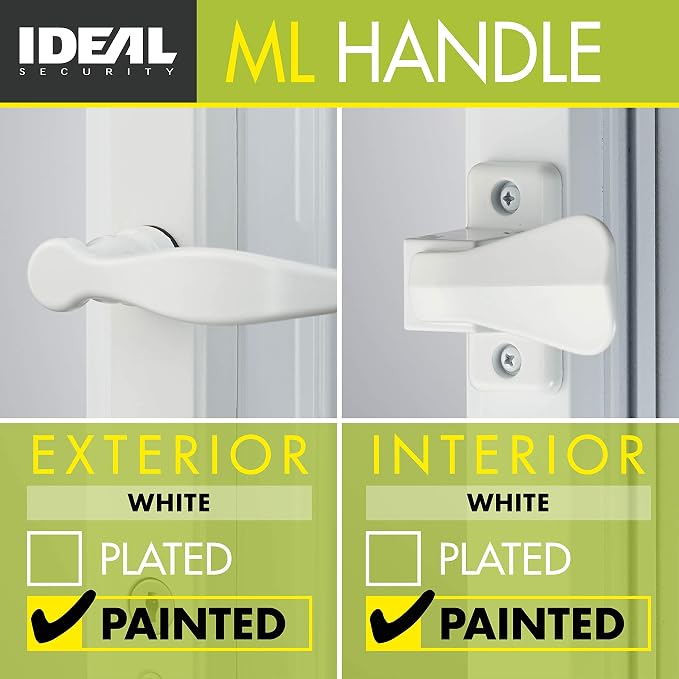 Ideal Security ML Storm Door Lever Handle, Keyed Deadbolt, 2 Posts - Image 2