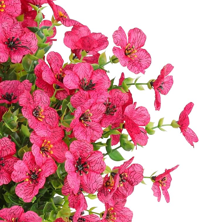 AGIRL Artificial Flowers Outdoor UV Resistant Fake Plant Garden Patio Decor | - Image 3