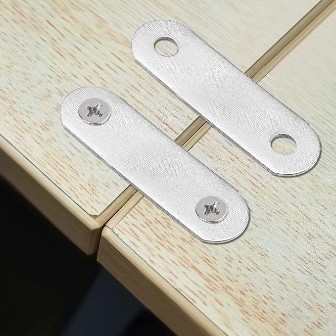 uxcell Repair Plate, Flat Fixing Mending Corner Brace Bracket Connector - Image 4