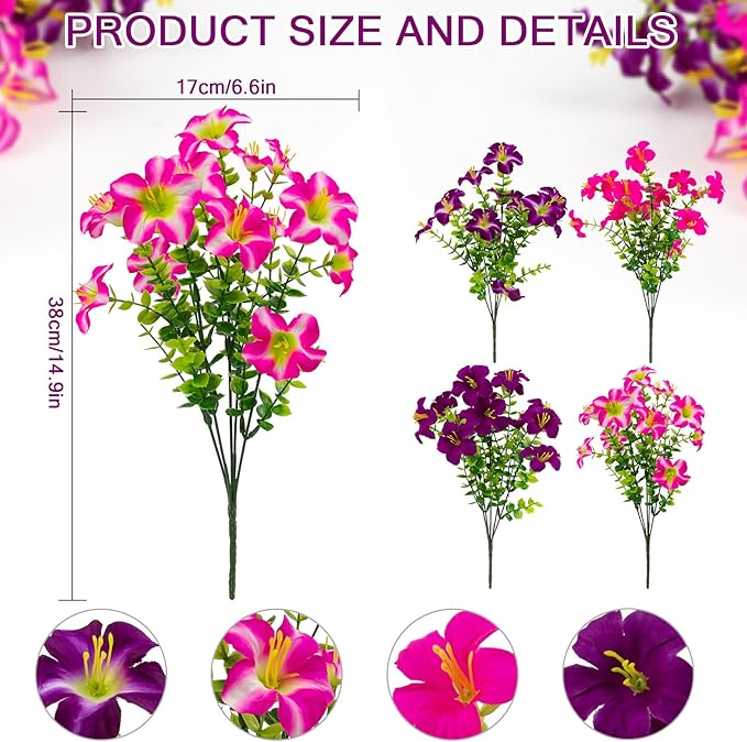 2 Set Artificial Outdoor Petunias Flowers - Image 2