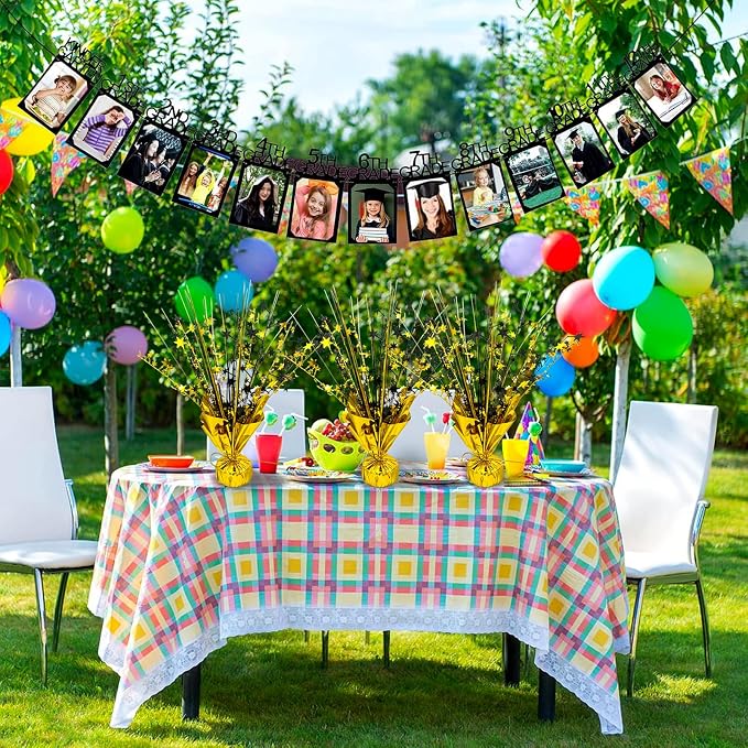 FUBININA Birthday Table Centerpiece Party Decoration Foil Spray Centerpiece | 6 - Image 8