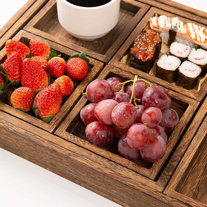 Rustic Wooden Serving Trays - Image 5