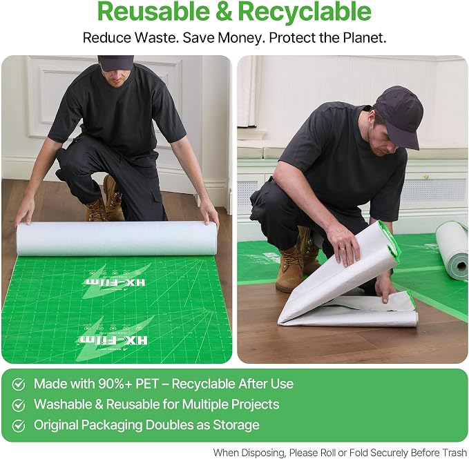 39" x50' Heavy-Duty Floor Protection | Construction Grade Carpet Protector | - Image 9