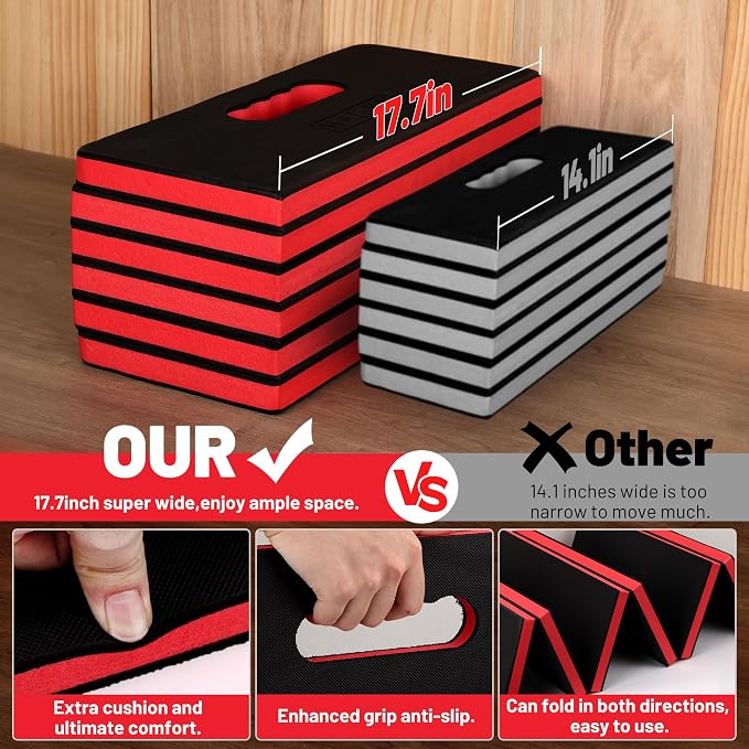 Foldable Mechanic Mat Kneeling Pad, 1.2" Extra Thick EVA Foam - Image 4