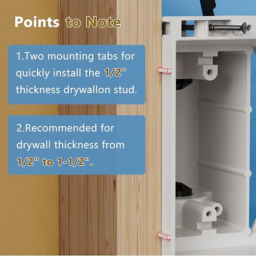 TVBU505-1 Recessed Outlet Box, Recessed Electrical Box - Image 6