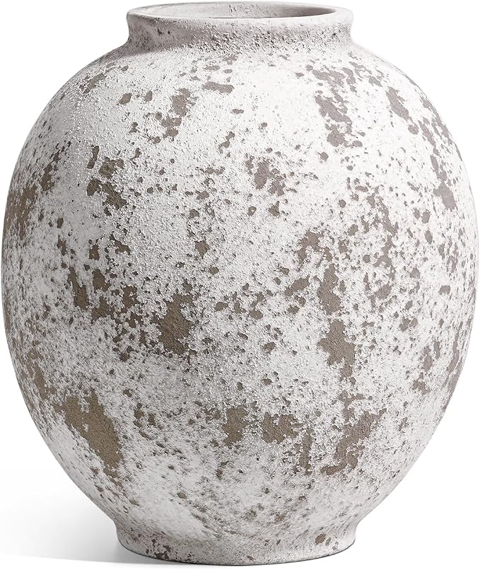 Large White Ceramic Vase - Image 6