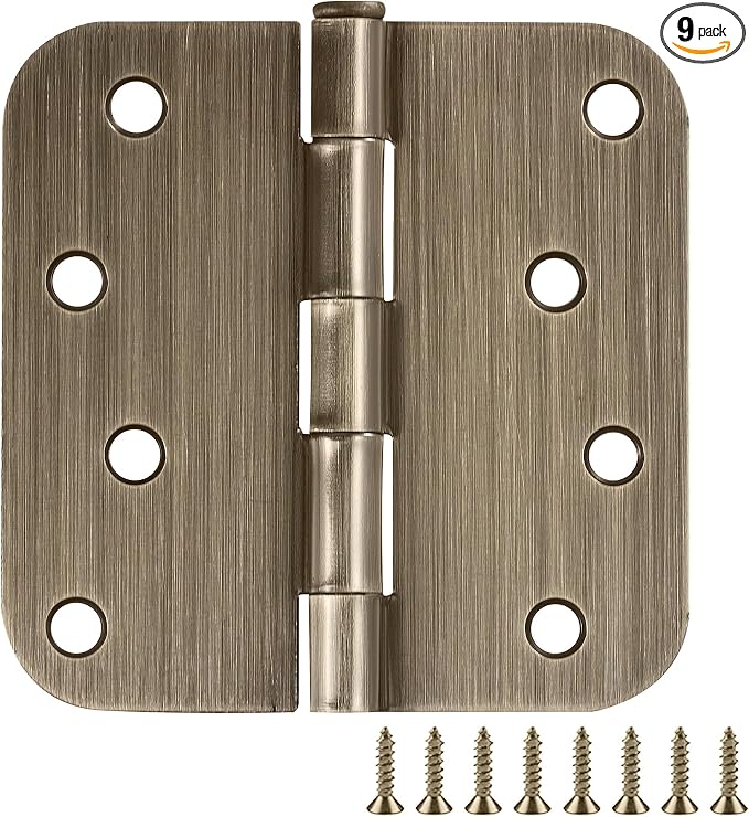 Design House Interior Door Hinge, Antique Brass | 5/8" Radius, Traditional by DesignHouse