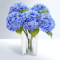 21" Real Touch Dark Blue Hydrangea Artificial Flowers by Waipfaru