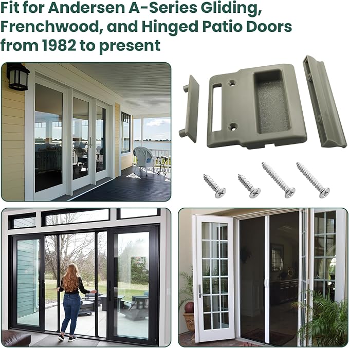 Stone Screen Hardware kit for Andersen Screen Door Handle | Sliding Screen Door - Image 7