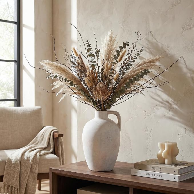 Ceramic Flower Vase with Handles - Image 6