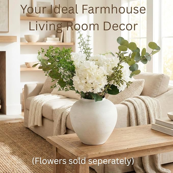 Large White Vase for Centerpieces - Image 2