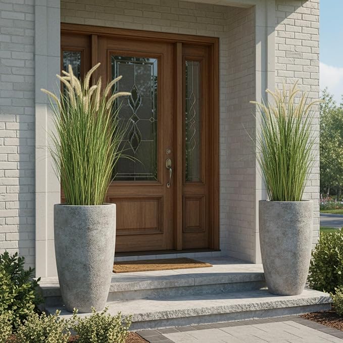 KOL Artificial 5ft 2-Pack Horsetail Reed Grass, 59in Tall Artificial Indoor - Image 7