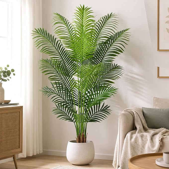 5.2ft Artificial Palm Tree Indoor Plant Tall Fake Tropical Paradise Palm Tree by Keeplush