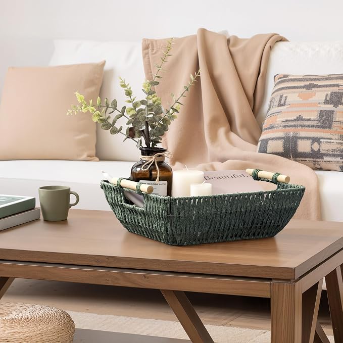 StorageWorks Large Wicker Basket, Woven Basket - Image 6